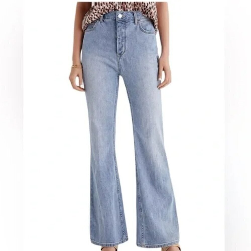 Anthropologie Pilcro High Rise Trouser Boot Leg Jeans size 27
